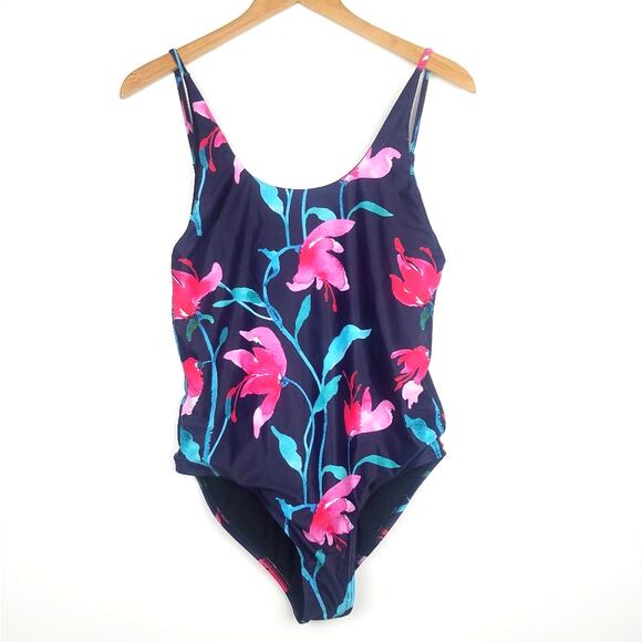 New! Kulani KinisFloral Swim Suit One Piece Bathing Suit